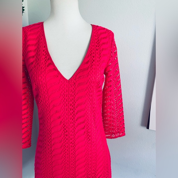 Lilly Pulitzer • Seminole Mini Dress • Crochet Zebra Lace • SZ XS • Retail $178 - Picture 9 of 14